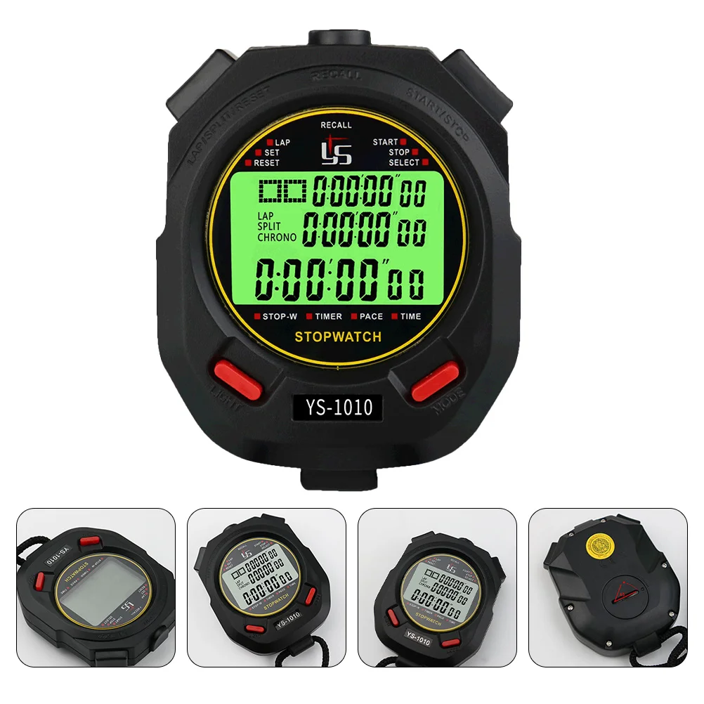 

Sports Chronometer Electronic Timer for Sports Game Stopwatch Digital Light up Abs Referee