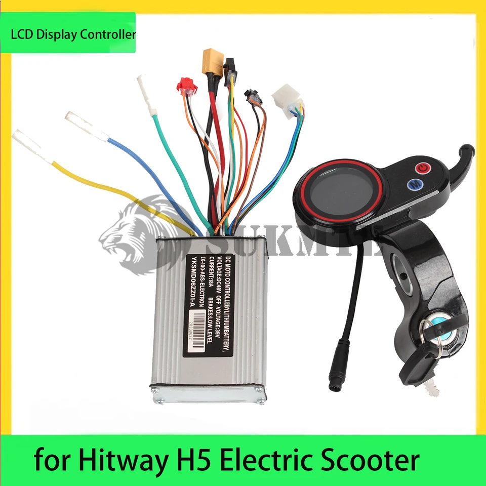 Display LCD Controller Per Scooter Elettrico Hitway H5 - Cruscotto Sostitutivo Con Monitor Batteria E Velocità