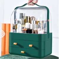 Dust-Proof Desktop Makeup Organizer with Drawer for Skin Care Products Household Storage Box Shelf