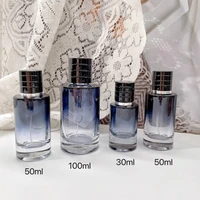 Bouteille de parfum rechargeable en verre Portable, dégradé de couleur, récipient cosmétique, atomiseur pulvérisateur, outil cosmétique de voyage, 30ml-100ml, 1 pièce 2