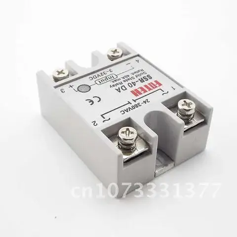 

Solid State Relay Module SSR-40DA 40A DC 4V-32V Input DC 24V-380V AC Output Power Supply Relays for LED
