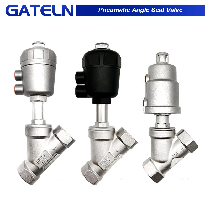 tipo Válvula de Assento Angular Válvula Pneumática Resistente a Altas Temperaturas e Corrosão Aço Inoxidável 304 Aço Inoxidável y