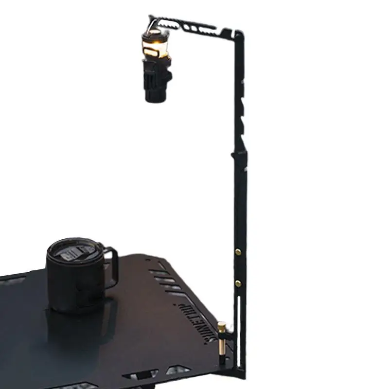 

Telescopic Lamp Stand Portable Lightweight Lantern Stand Easy Installation Stainless Steel Foldable Lamp Hanger For Outdoor