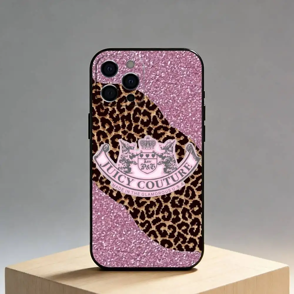 Juicy Couture Soft Silicone Black Phone Case
