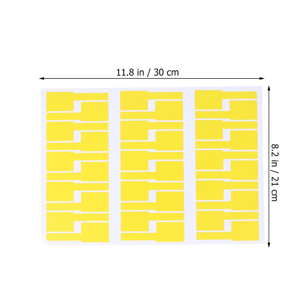 10Pcs 색상 코드가 매핑된 케이블 정리 스티커 사무실 학교에서 빠른 와이어 찾기를 위한 자외선 방지 유연한 합성 종이 라벨