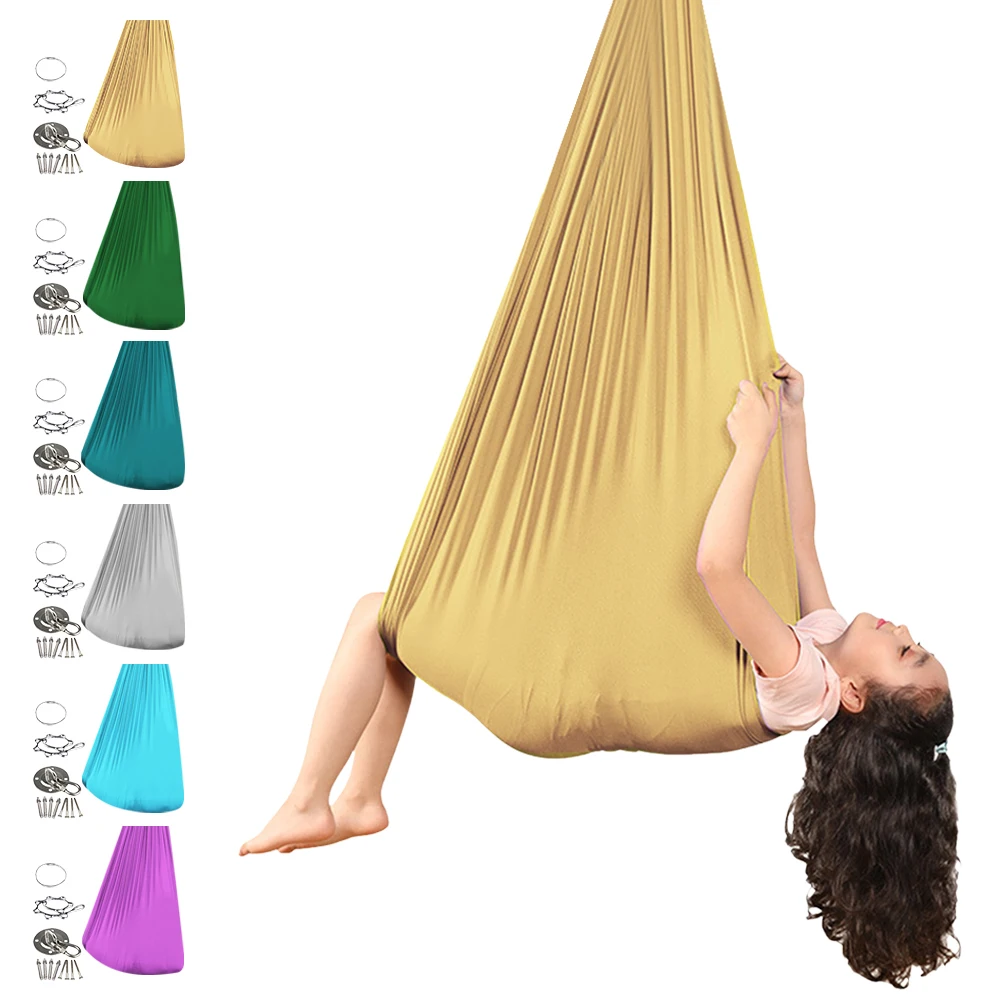 Sensory Swing Elastic Indoor and Outdoor Therapy Cuddle Swing Healing & Relaxing Cuddle Sensory for Autism Aspergers ADHD