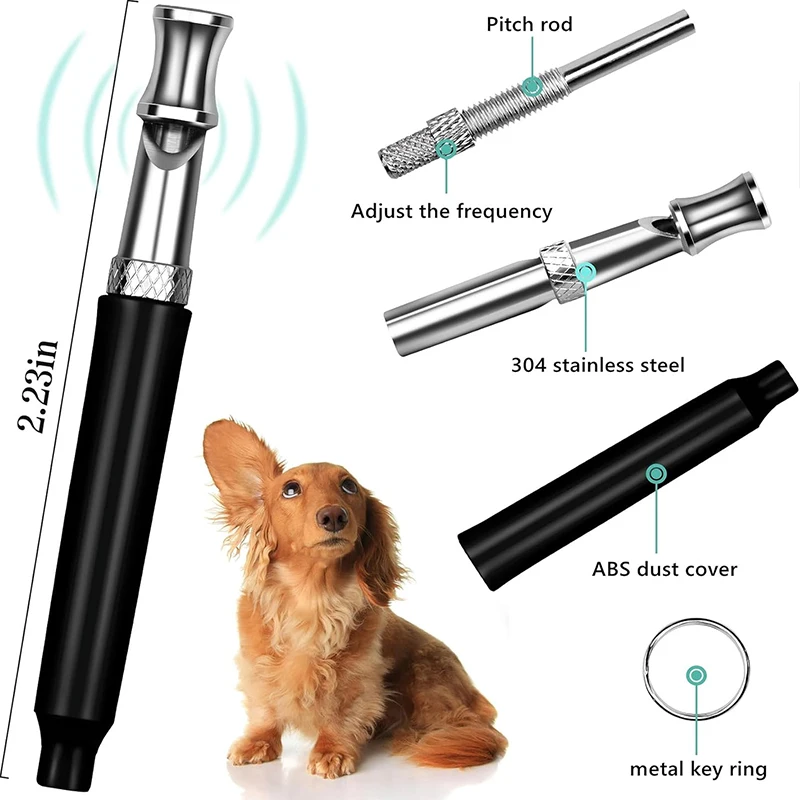Dog Whistle for Stop Barking Professional Dog Whistles Puppy Ultrasonic Bark Control Training Tools Pet Training Accessories