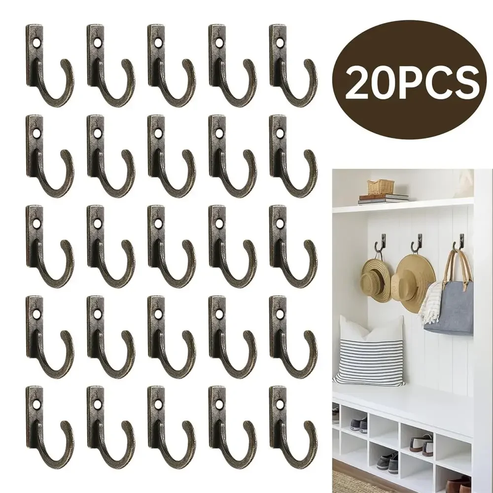 Wall Hanger Vintage Hooks Wall Hanger Curved Buckle Horn Lock Clasp Hook For Wooden Jewelry Box Furniture Home Decor