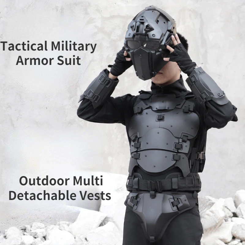 

Tactical Military Armor Suit Set Outdoor Multi Detachable Vests for Hunting Airsoft Shooting CS Wargame Protective Equipment