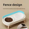 Double Pet Bowl No Spill Food Water Feeder with Stand Neck Support for Cats Dogs Anti Knock Anti Slip Elevated Design 5