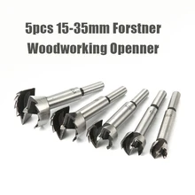 

15/20/25/30/35mm 5PCS/Set Multi-tooth Forstner Boring Drill Bits Kit Woodworking Self Centering Hole Saw Wood Cutter Tools Set