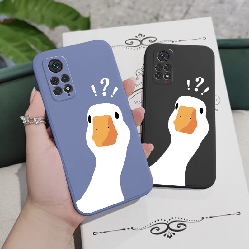Doubtful Duck Phone Case For Xiaomi Redmi Note 13 12 12S 11 11S 10 10A 10T 10S 9T 9 8 7 Pro Plus 10C 4G 5G Cover