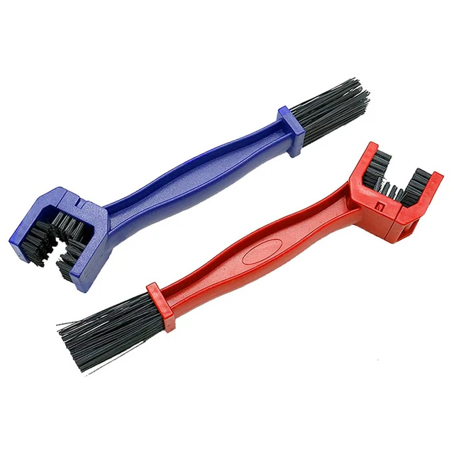 Brosse de nettoyage de chaîne de vélo de Moto en plastique, nettoyeur de brosse d'engrenage, nettoyeur d'extérieur, outils d'entretien, accessoires de Moto 6