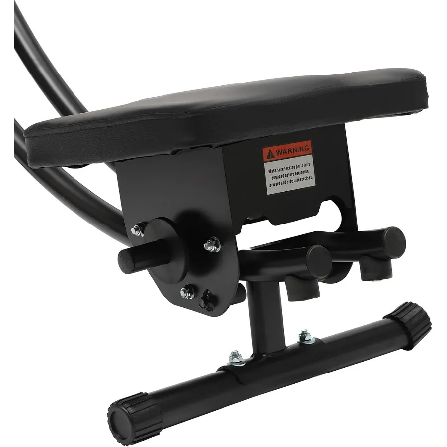 Ab Machine Ab Trainer Abdominal Workout Machine Waist Cruncher Core Toner Shaper with LED Monitor Ab Swing Height Adjustable Abd