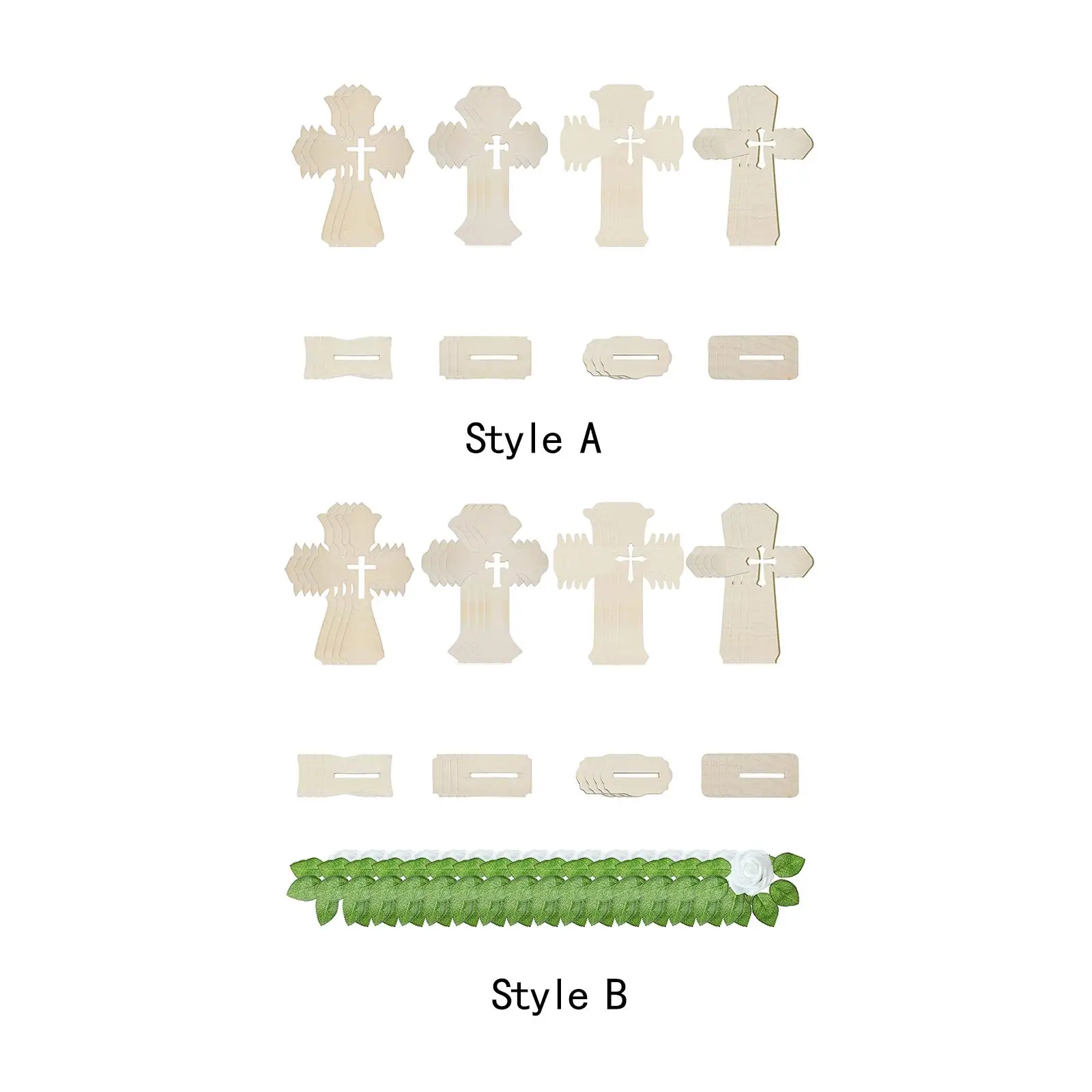 

16 шт., деревянный крест на стену