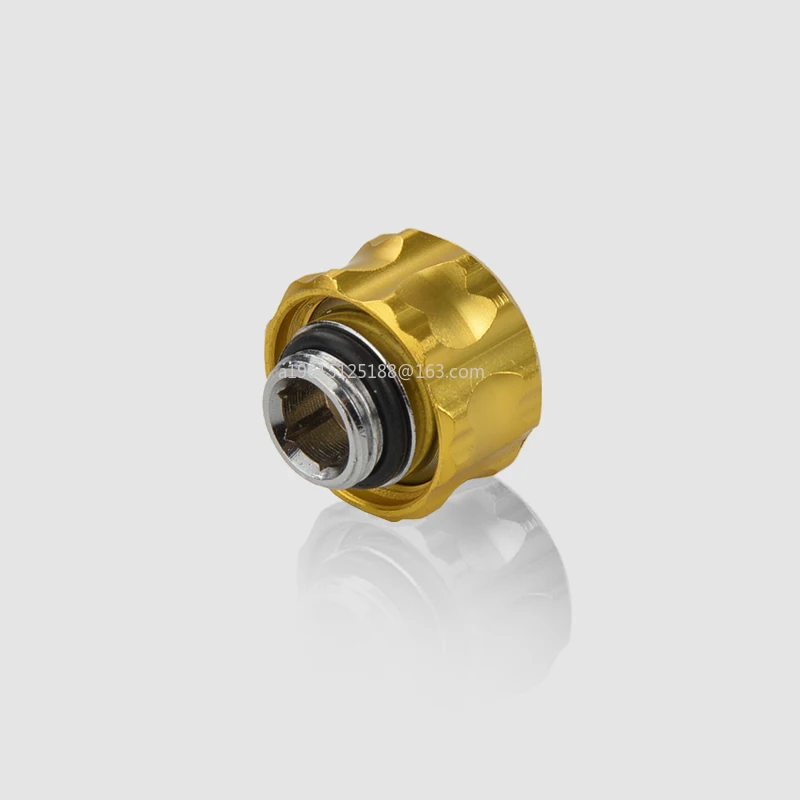 14Mm outer diameter copper hard pipe quick screw joint split water cooling computer heat dissipation