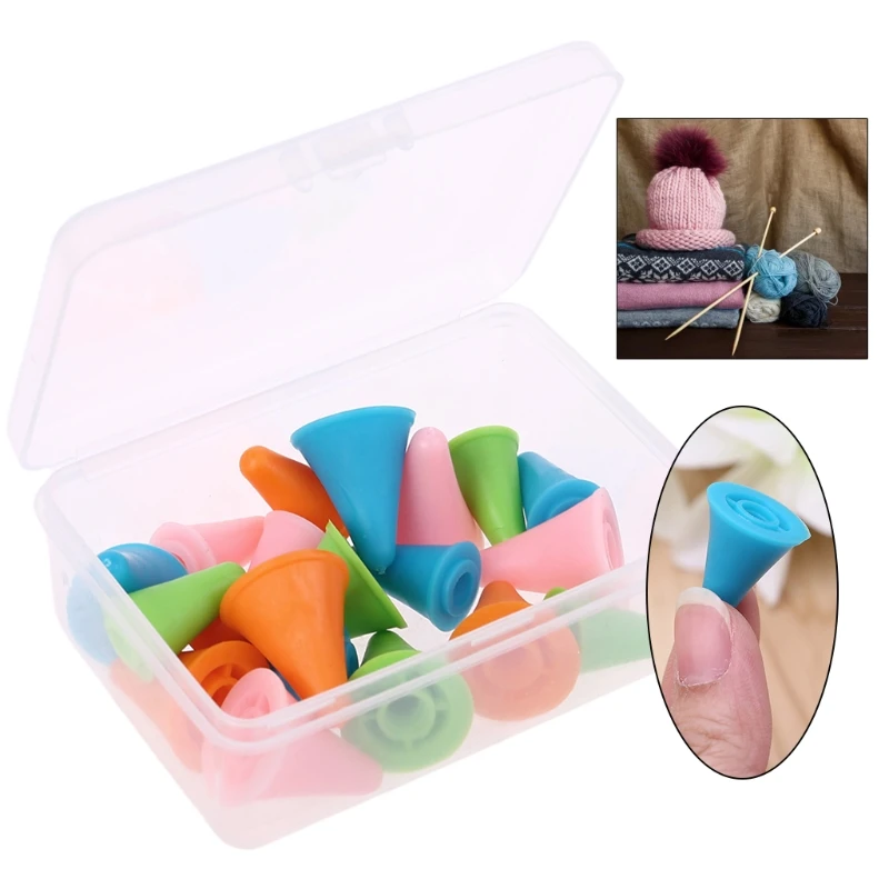 48 Pièces Protecteurs De Point D'aiguilles à Tricoter, Aiguilles De Protection Embouts Bouchons, Capuchon D'aiguille, Bouchons D'aiguille Pour L'Artisanat à Tricoter