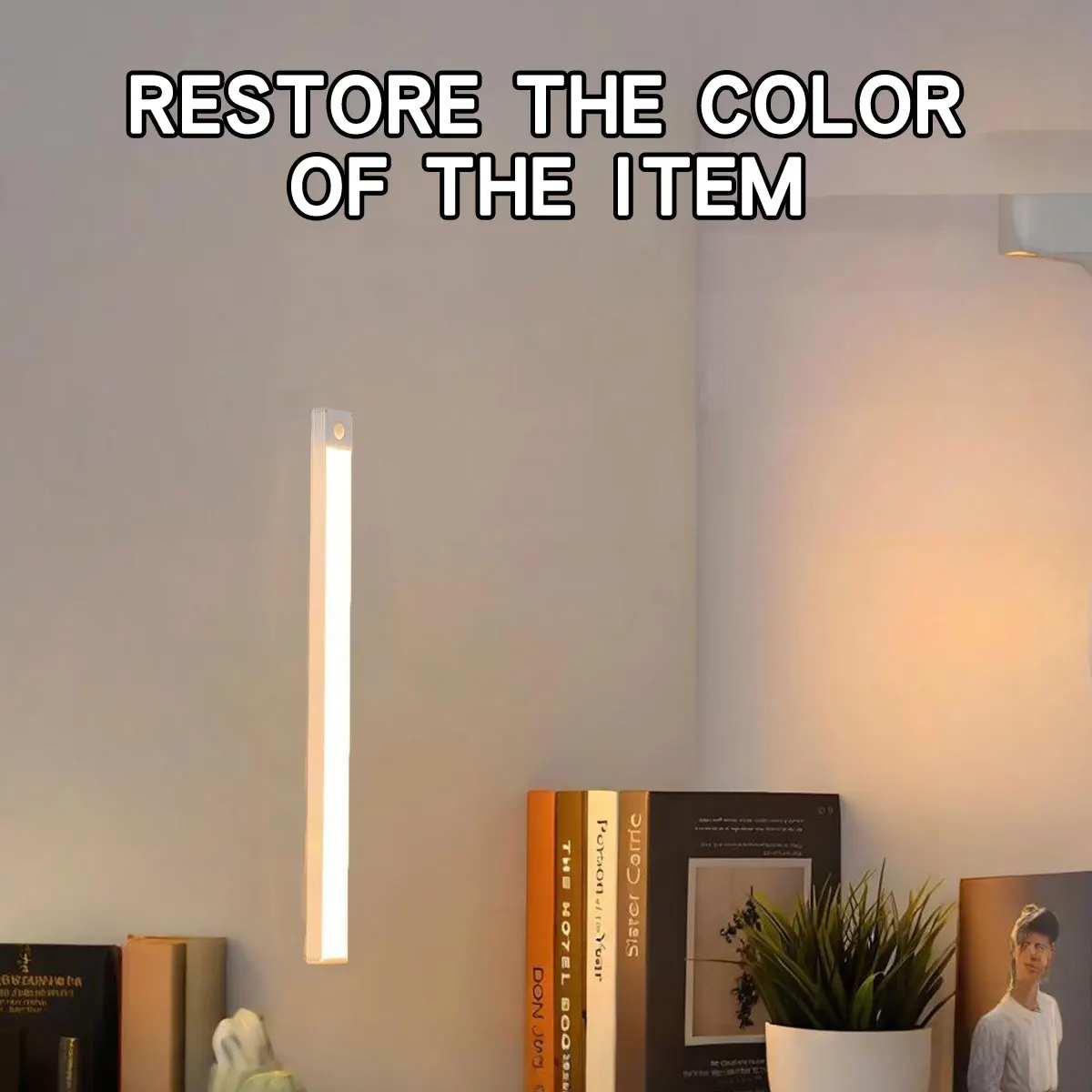 Wireless USB Rechargeable LED Motion Sensor Night Light