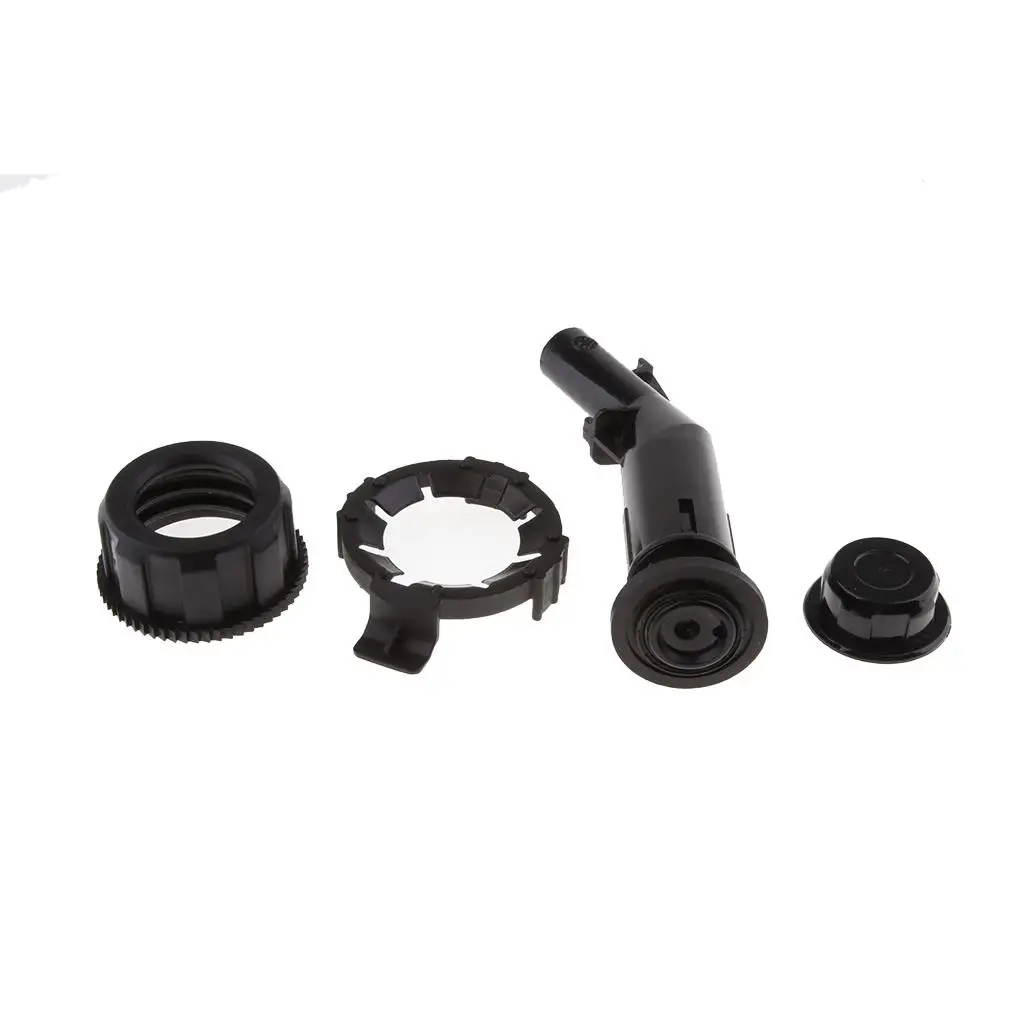 Black Gas Tank Oil Fuel Cans Kit Tube Pipe And Cap SUV ATV UTV Car Motorcycle