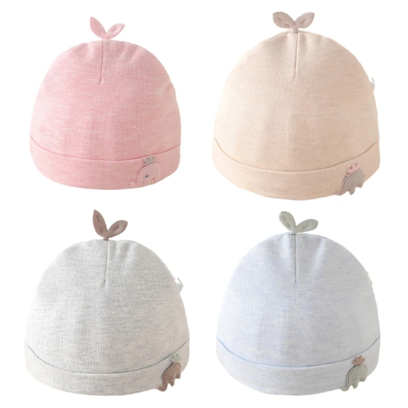 

Baby Bonnet Cap Breathable Hat Baby Infant Cap with Elephant Pattern
