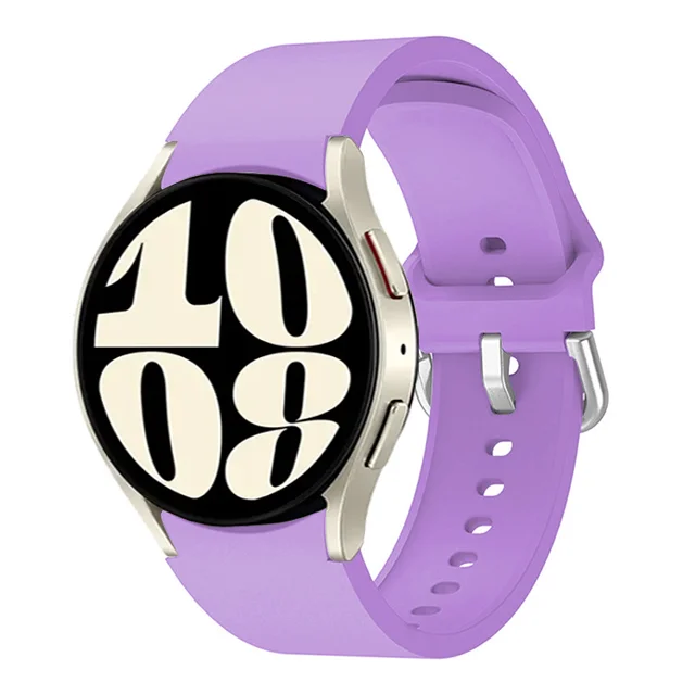 Universal Silicone Smartwatch Bracelet, 20mm/22mm Adjustable Strap