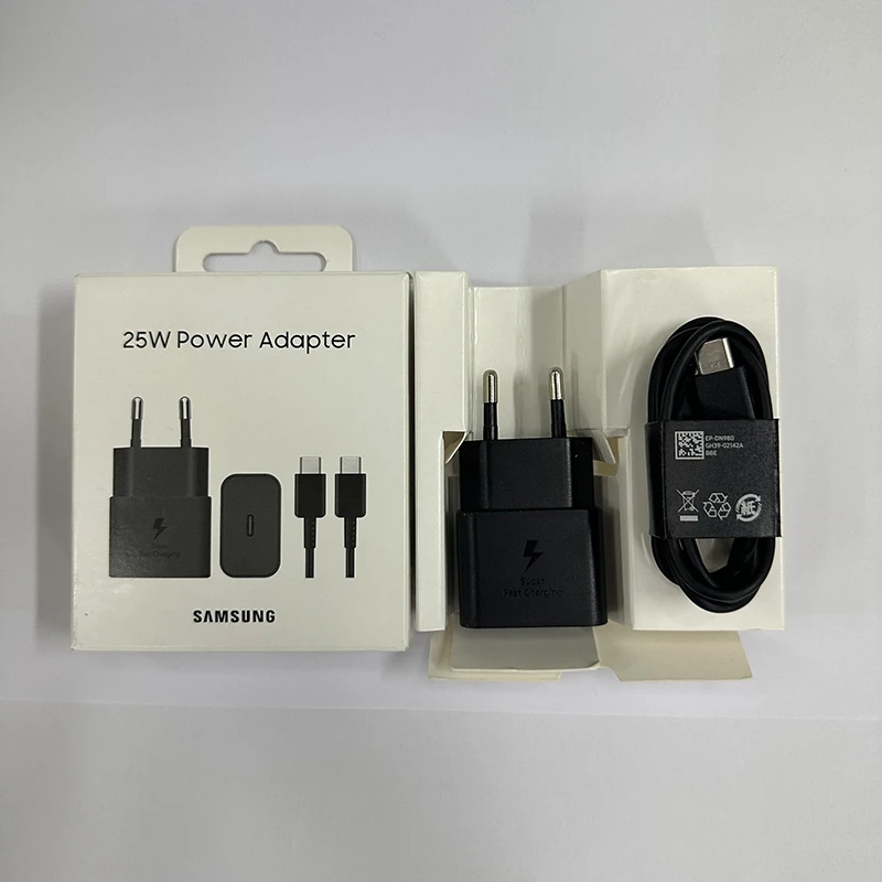 Original Samsung 25W 15W Super Fast Charger Power Adapter Type C Galaxy A26 A16 A06 A52s A15 A14 A24 A34 A13 A73 A33 A32 A42