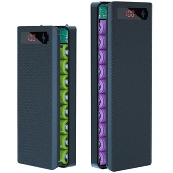 8/10*18650 Power Bank Scatola batteria Supporto portatile Dual USB Tipo C Carica Shell per iPhone Xiaomi Huawei 18650 Custodie batteria