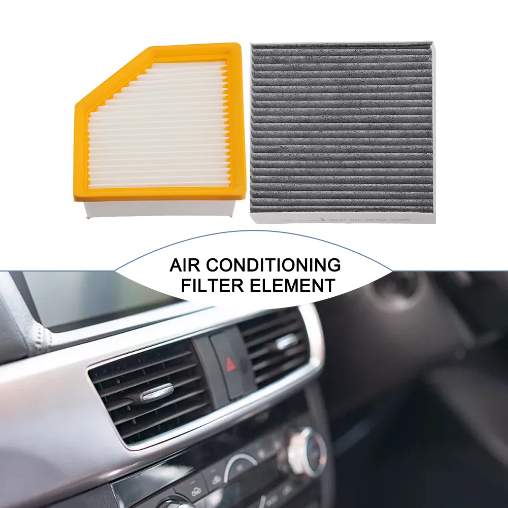 

1 Pc Car Air Filter Cabin Air Filter Black White Plastic Fits For Nissan For Rogue 2021-2023 16546-6RA0A 27277-6RC0A Wear Parts