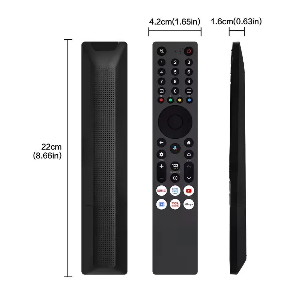 RC833A FMB1 음성 리모컨 TCL TV 호환 RC833A FMB5 C6K C..
