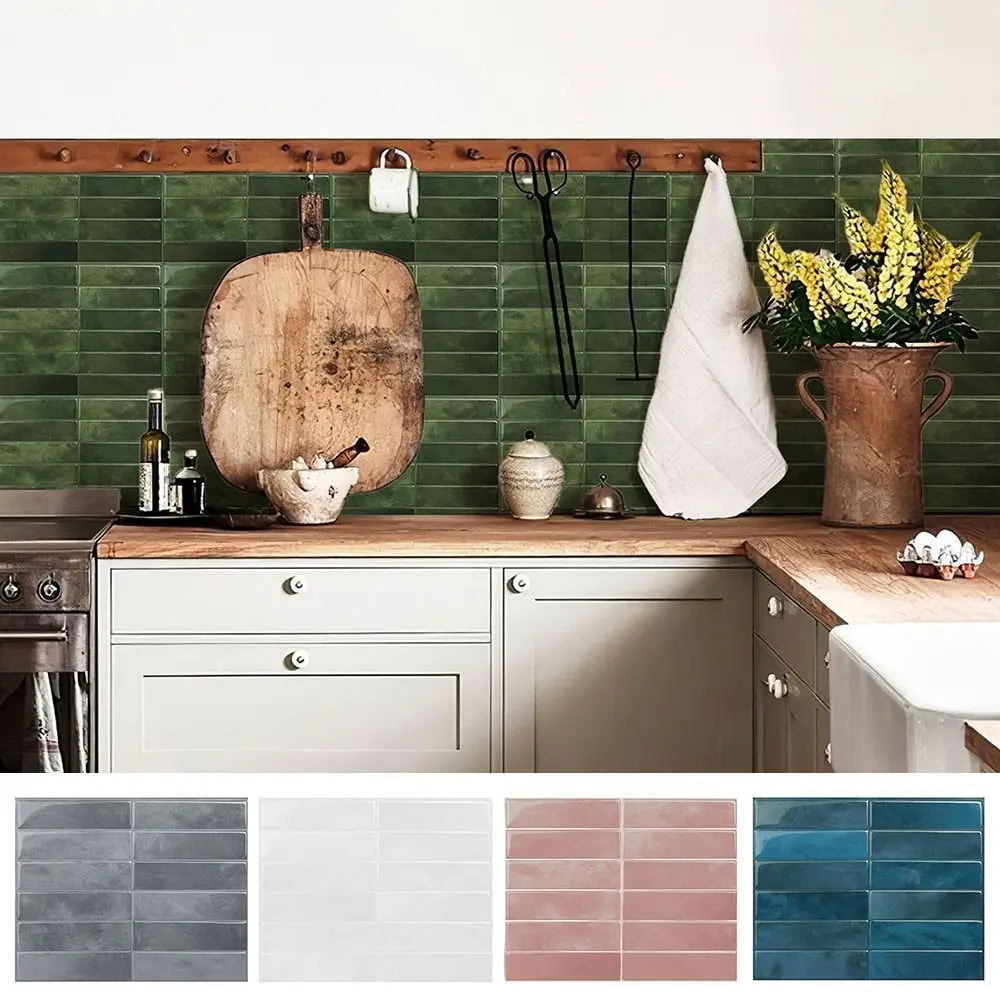 Kitchen Oil-Proof Film Stove Waterproof Moisture-Proof Self-Adhesive Wallpaper Countertop Cabinet Renovation Tile Sticker