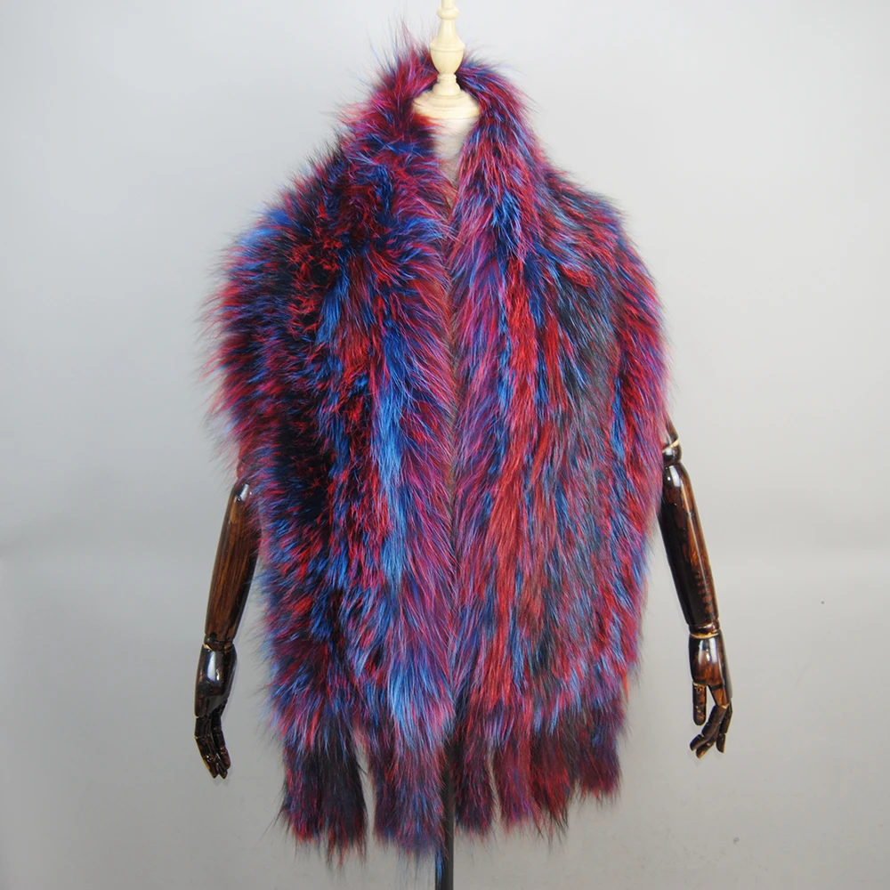 Rabbit Fur Scarf Mink Fur Shawl Fox Fur Scarf