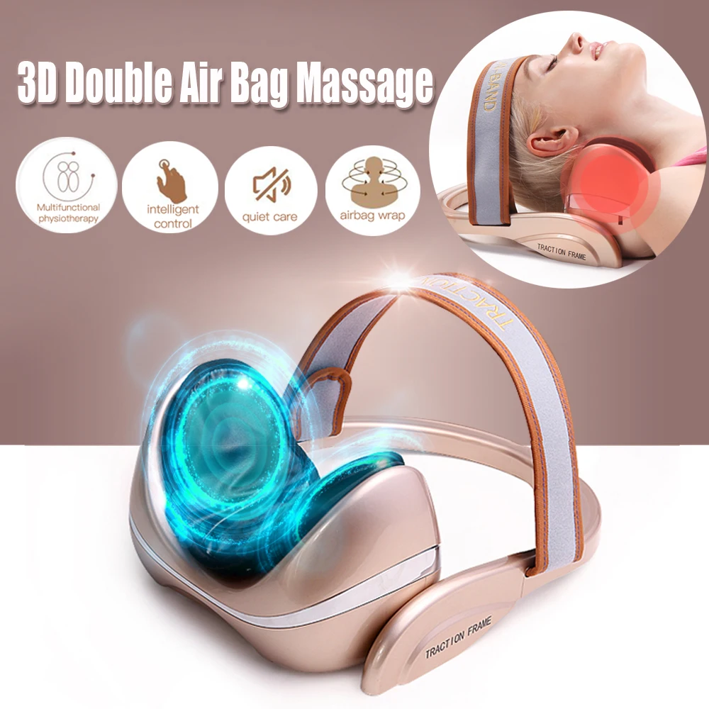 

Infrared Heating Neck Massager Electric Airbag Neck Massager Cervical Spine Shoulder Stretcher Vibration Massage Pain Relief