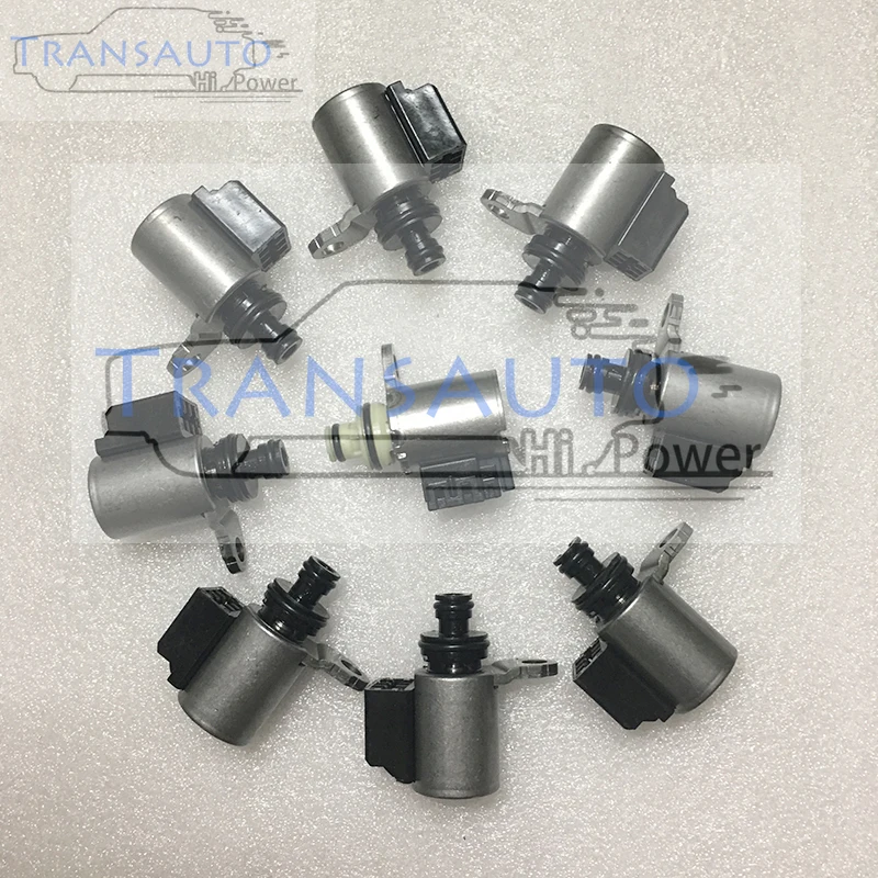

9PCS Auto Transmission solenoid for for Nissan Pathfinder/Titan/Infiniti EX37/FX50/G37/370Z OEM RE7R01A JR710E JR711 CVT
