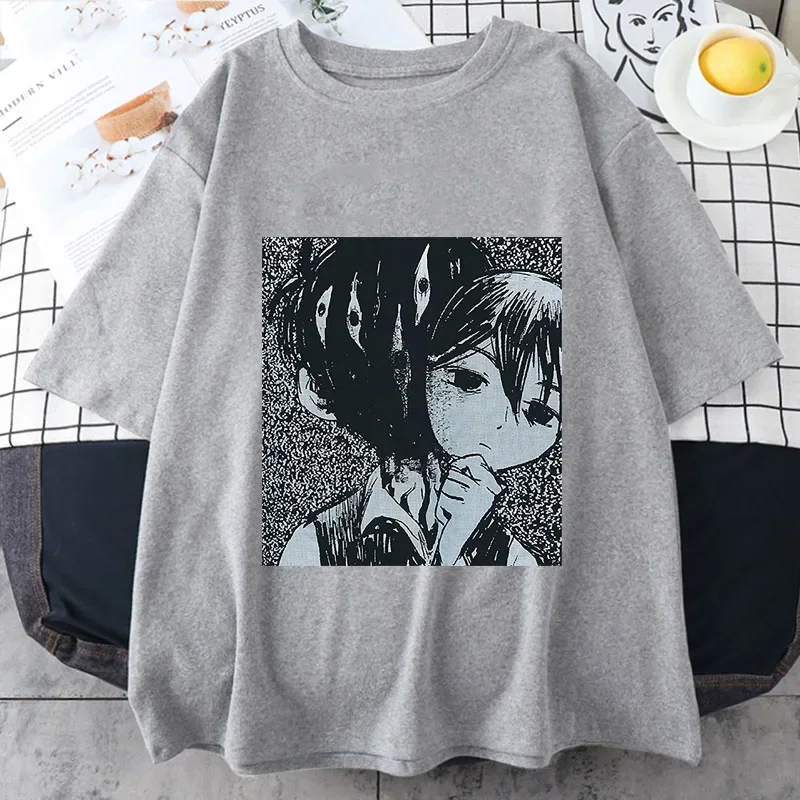 Mode Sport Anime Figur T-Shirt Beliebtes Omori T-Shirt Bedrucktes T-Shirt Hip-Pop Casual Hochwertige klassische Streetwears für Frauen – Detail 4