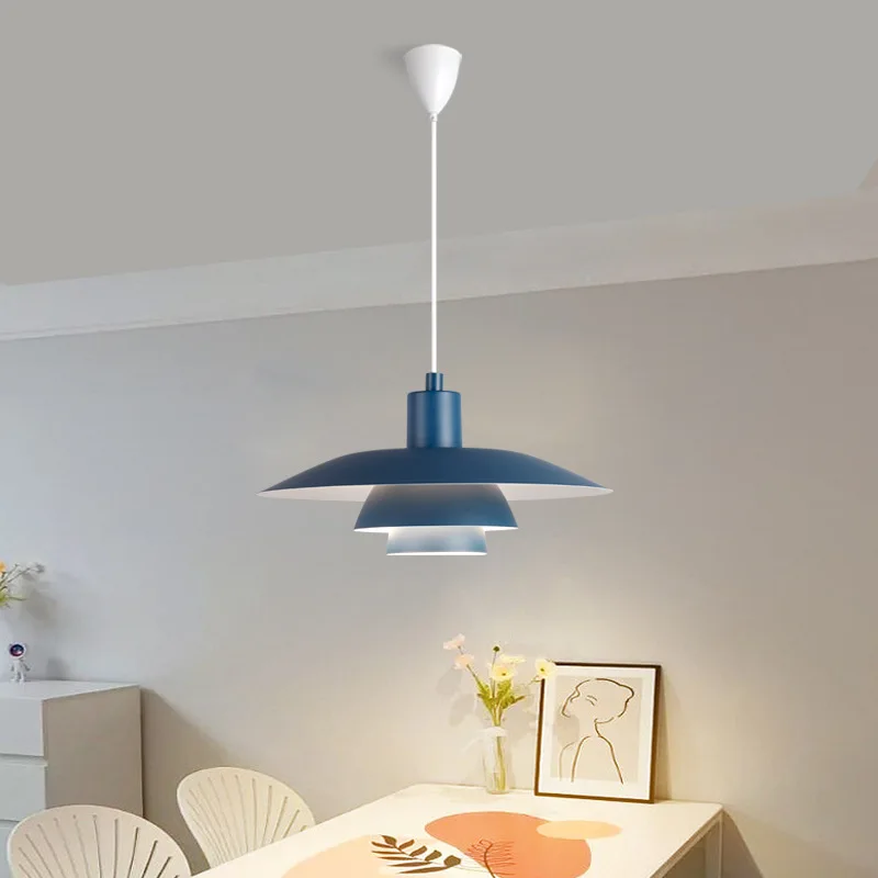 Lamp Mid Century Pendant Light Creative Metal Umbrellas