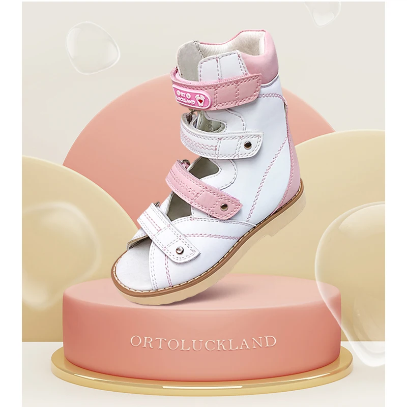 Ortoluckland 키즈 소녀 신발 여름 2026 어린이를위한 정형외과 샌들 소년  하이 탑 클럽 풋 아치 지원 신발