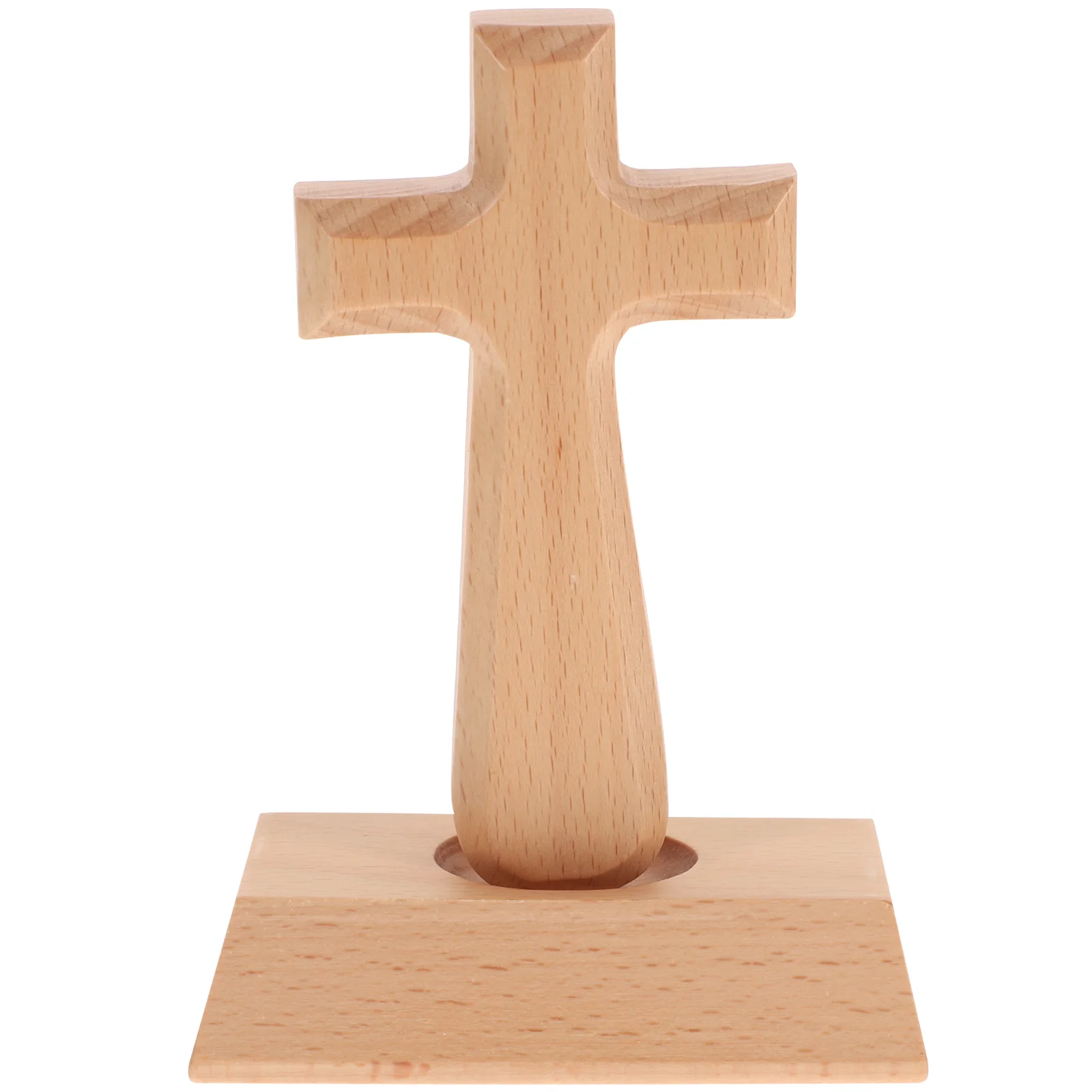 

Standing Cross Wood Wooden Cross Ornaments Jesus Cross Wooden Wood Cross Wall Decor Wood Crosses for Crafts Crucifix Wall Cross