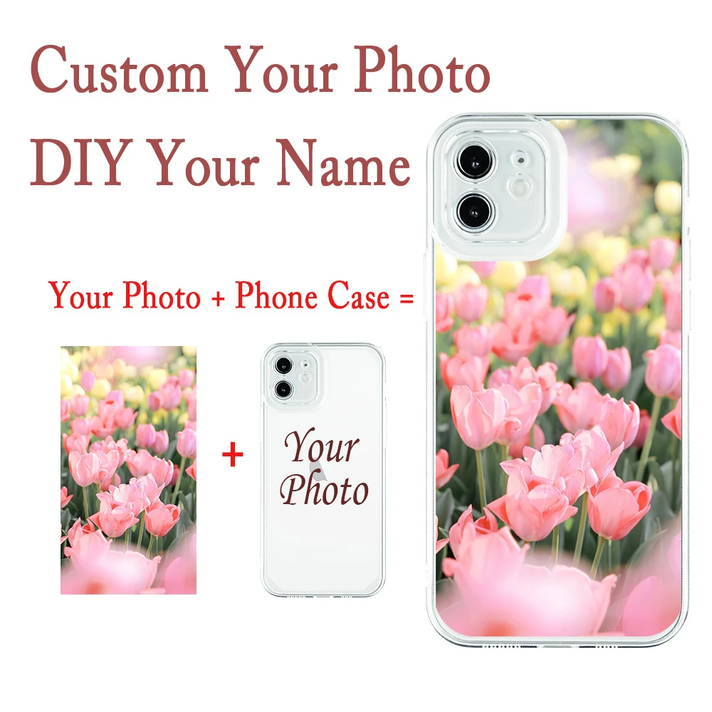 best iphone 13 pro max case Personal Custom Photo Style Phone Case for IPhone 13 12 11 Pro X XS XR Max 6 7 8 Plus SE 22 Clear Soft TPU Shockproof Back Cover case iphone 13 pro max