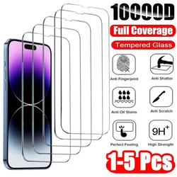 Premium Tempered Glass Screen Protector - HD Clear Film, 1 - 5 Pack - 5PCS Tempered Glass (For iPhone 11)