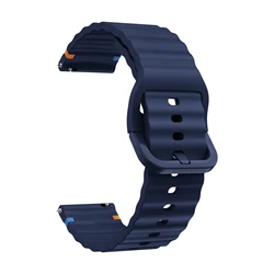 Sport Silicone Strap - Durable and Comfortable Watch Band Replacement for Realme Watch 5 (Midnight blue)