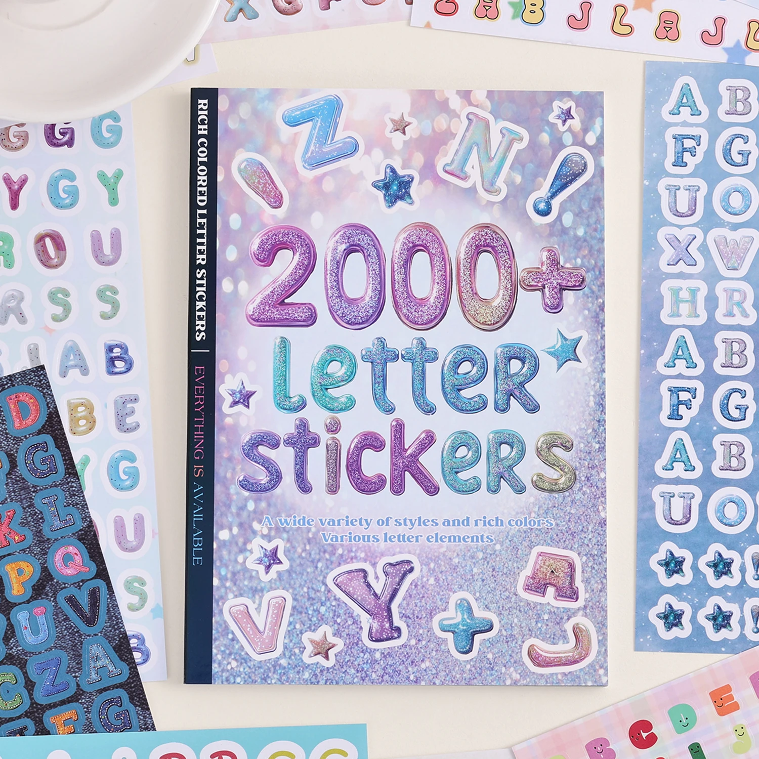 2000+ Pcs Alphabet Sticker for Journaling Fun Colorful Craft Letter Stickers for Junk Journal Scrapbooking Supplies Ideal DI