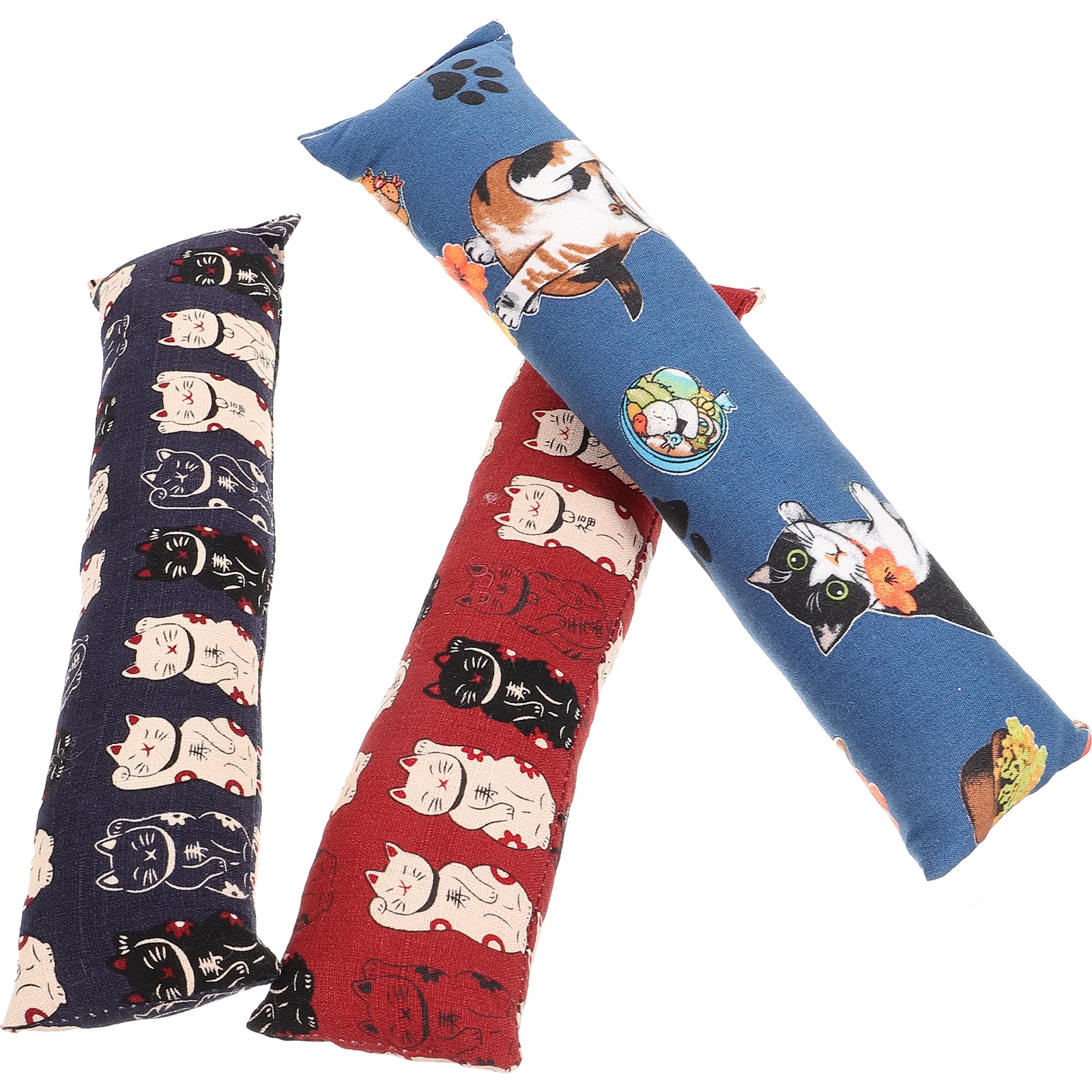 

3Pcs Cat Pillow Toys Small Kitten Pillows Interactive Catnip Toys Funny Toys for Indoor Kittens (Random Pattern)