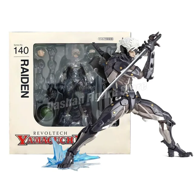 Kaiyodo Revoltech معدات معدنية ارتفاع شكل عمل الانتقام ، تمثال Raiden ، مجموعة PVC متحركة ، لعبة مجسمة Snake Jack 1