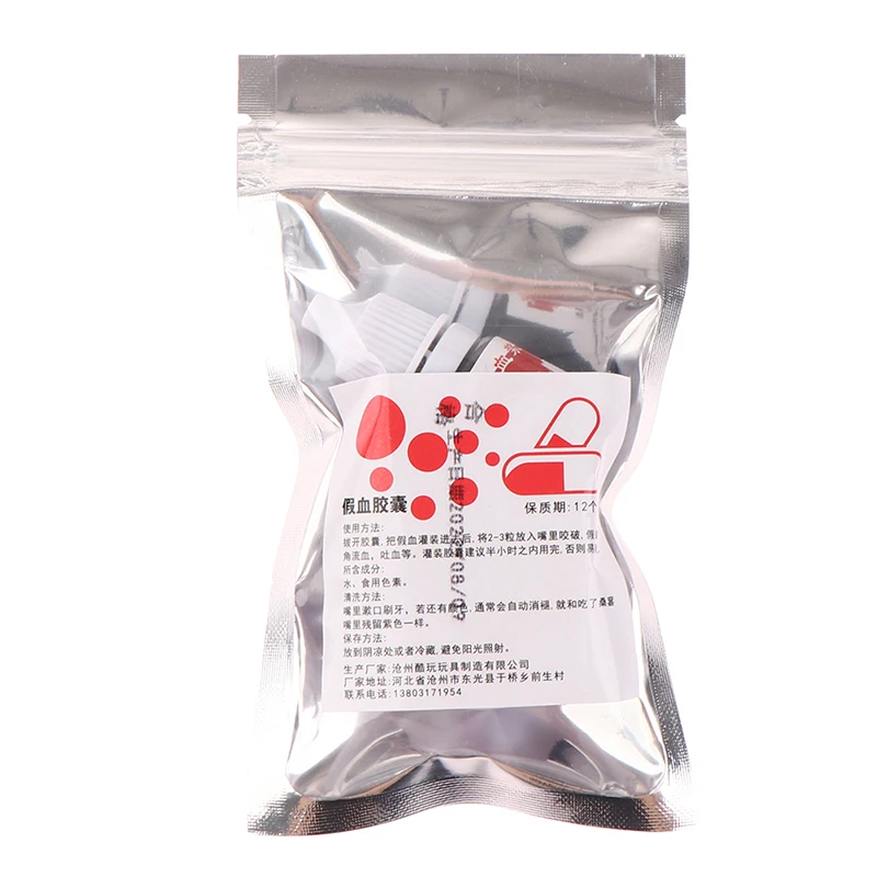 Wene Cápsulas De Sangre Falsas, Píldora De Sangre Falsa Segura Y