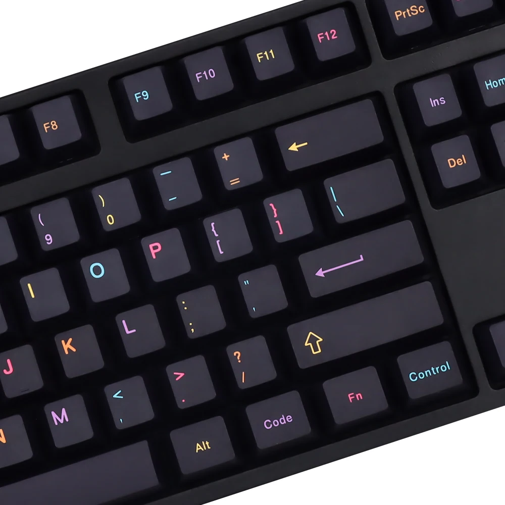 Perfil de Cereja Gmk Mictlán Clone Preto Keycap Mictlan Conjunto Pbt para Teclado Mecânico Gateron mx com 7u Espaço 149 Teclas - Imagem 4