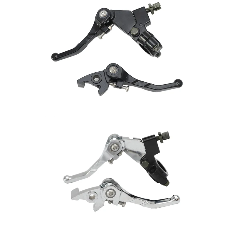 Pit Dirt Bike Clutch Brake Lever Set Suitable for 140cc 125cc 110cc All kinds of motorcycles Aluminum alloy fall proof clutch handle Brake lever set