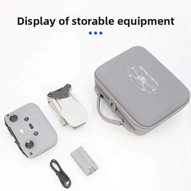 보관 가방 보호용 운반 케이스 DJI 미니 4K/미니 2SE/미니 2 드론 컨트롤러 액세서리용 PU 가죽 핸드백