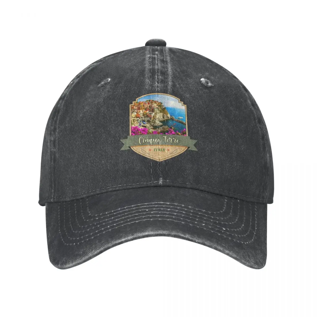 

Cinque Terre, Italy Cap Cowboy Hat luxury man hat Anime hat Golf wear men Women's