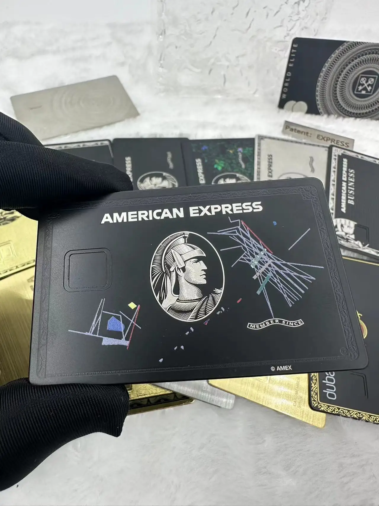 

Custom hi end bla golden sier rose gold various colors Metal card