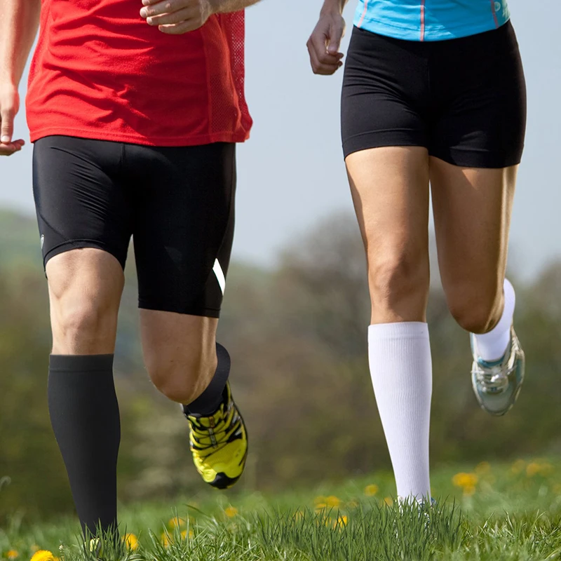 Compression Socks Unisex Running Sport Socks Knee High 30 MmHg Medical Edema Varicose Veins Compression Stocking 5 Pair/Set compression socks